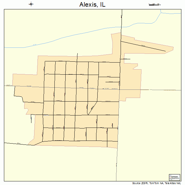 Alexis, IL street map