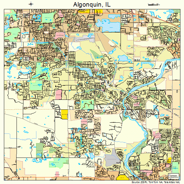 Algonquin, IL street map