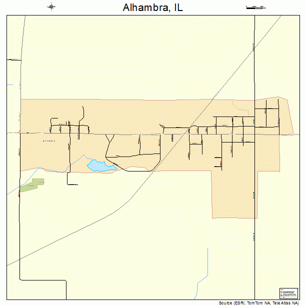 Alhambra, IL street map