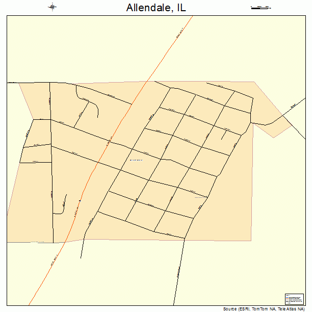 Allendale, IL street map