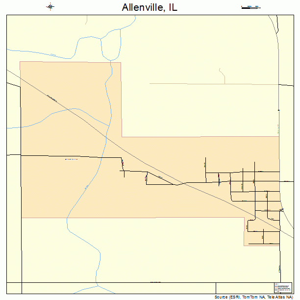 Allenville, IL street map