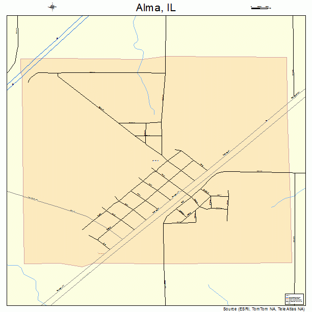 Alma, IL street map