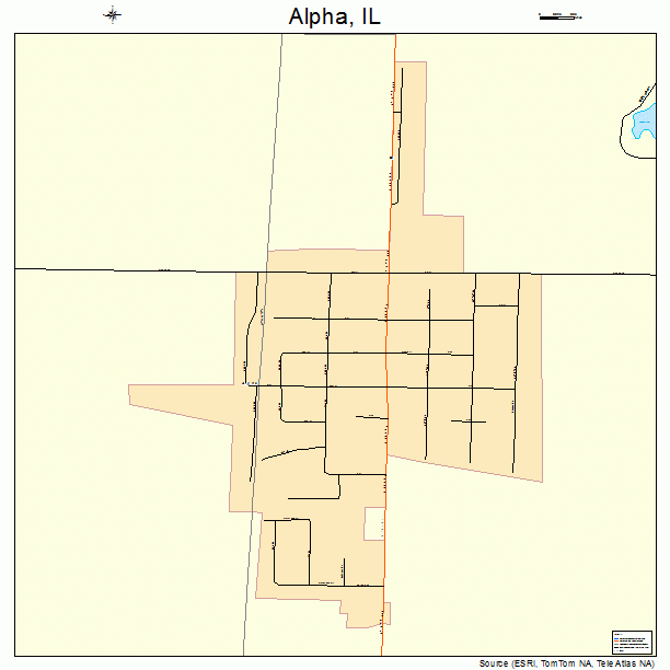 Alpha, IL street map