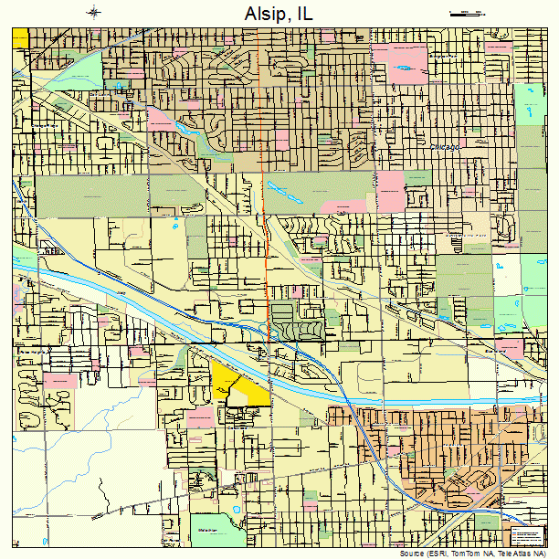 Alsip, IL street map