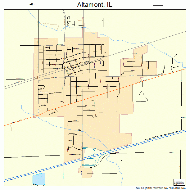 Altamont, IL street map