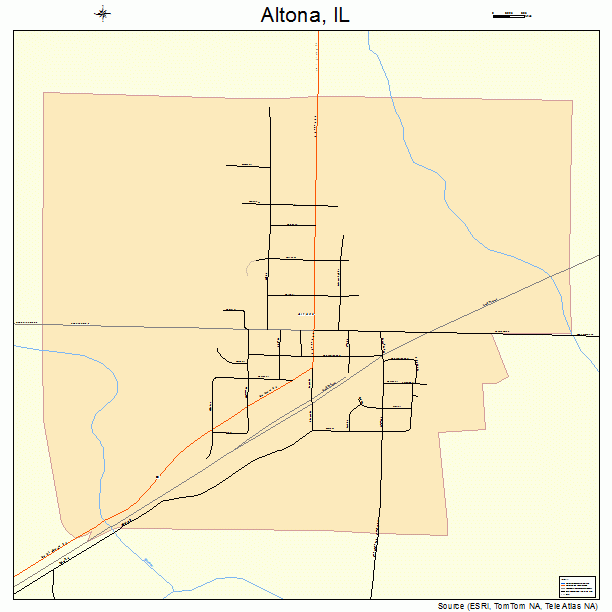 Altona, IL street map