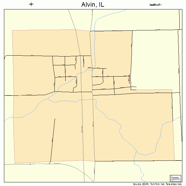 Alvin, IL street map