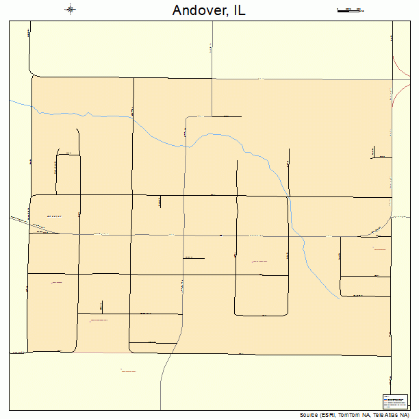 Andover, IL street map