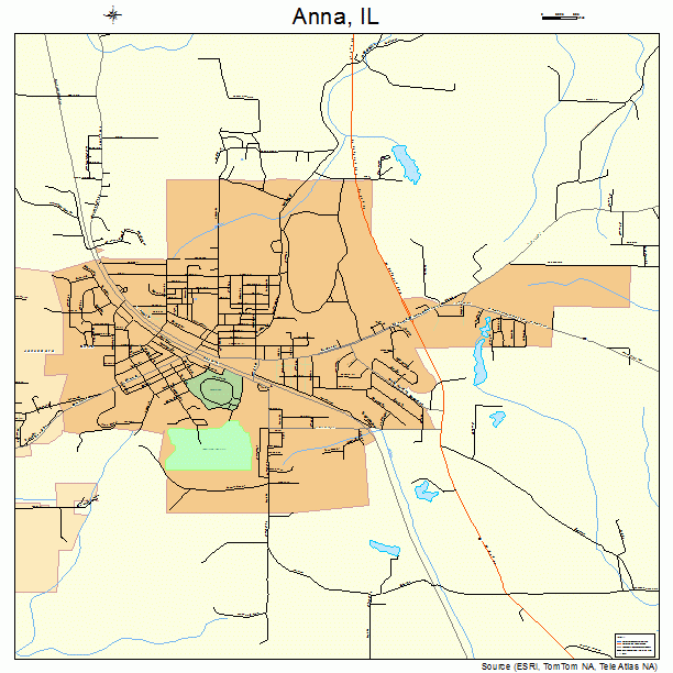 Anna, IL street map