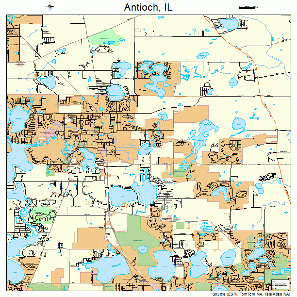 Antioch, IL street map