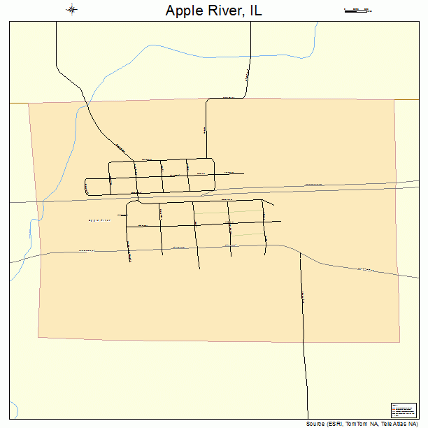 Apple River, IL street map