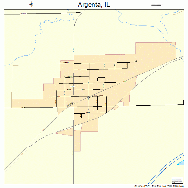 Argenta, IL street map