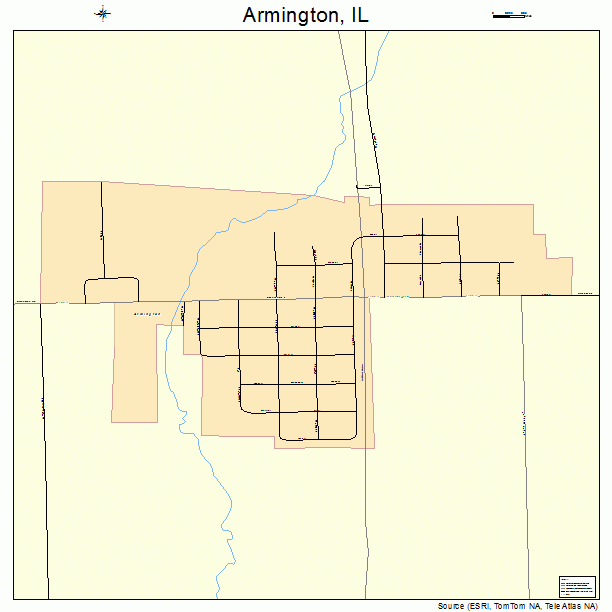 Armington, IL street map