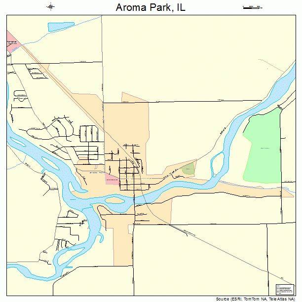 Aroma Park, IL street map