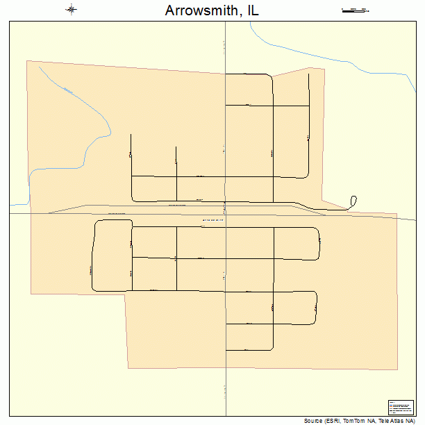 Arrowsmith, IL street map