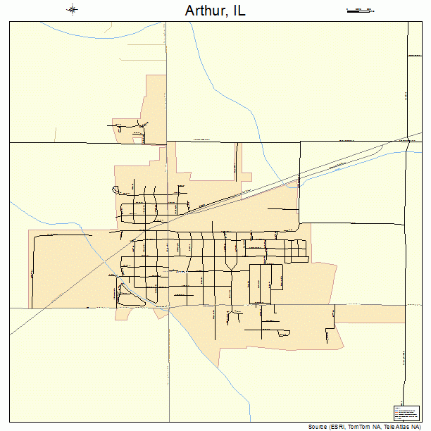 Arthur, IL street map