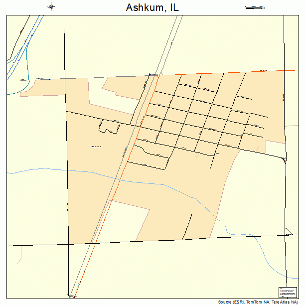 Ashkum, IL street map