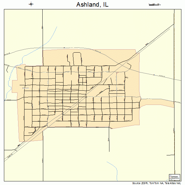 Ashland, IL street map