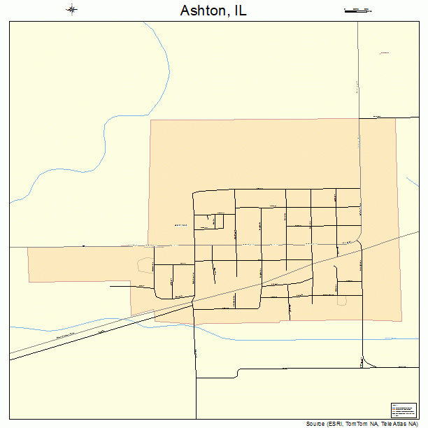 Ashton, IL street map