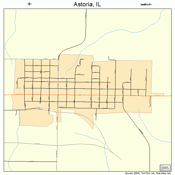 Astoria, IL street map