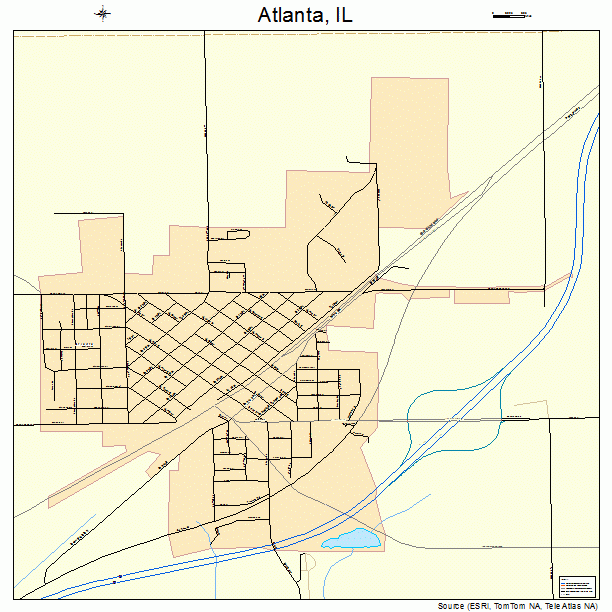Atlanta, IL street map