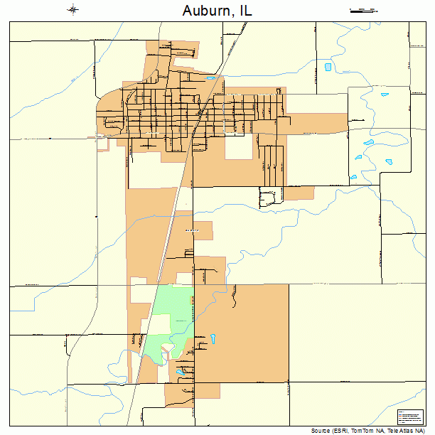 Auburn, IL street map