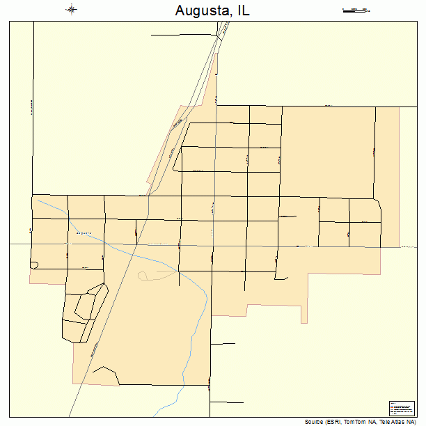 Augusta, IL street map