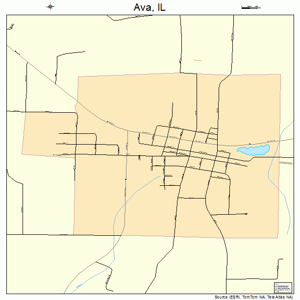 Ava, IL street map