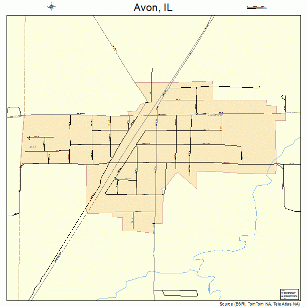 Avon, IL street map