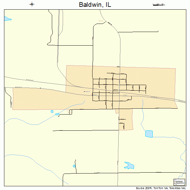 Baldwin, IL street map