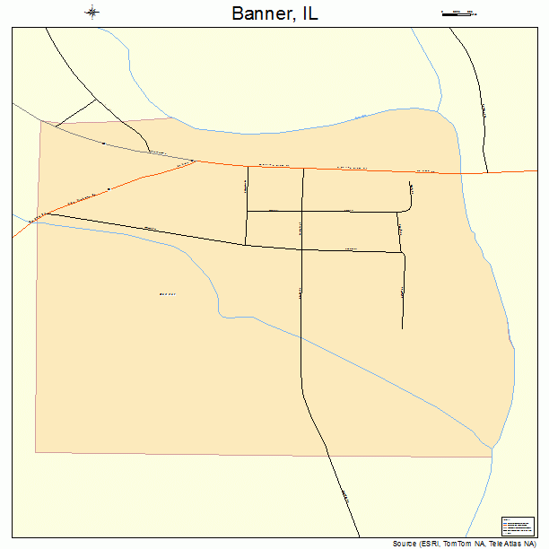 Banner, IL street map