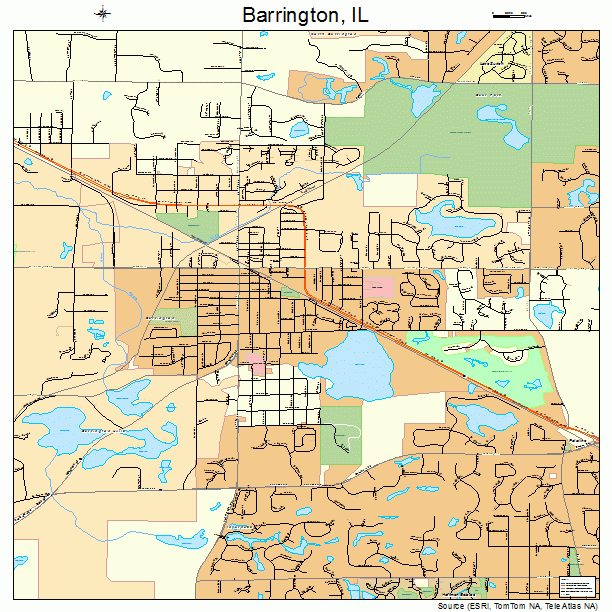 Barrington, IL street map