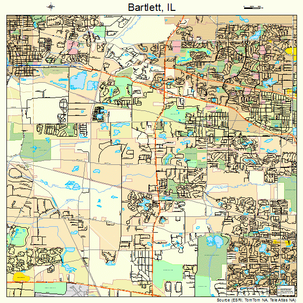 Bartlett, IL street map