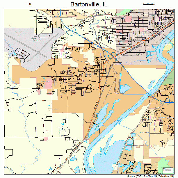 Bartonville, IL street map