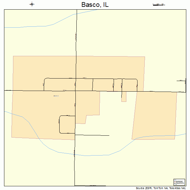 Basco, IL street map