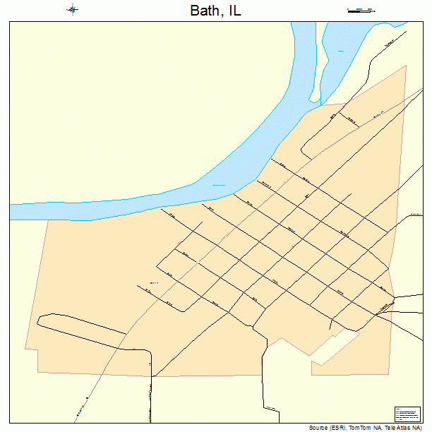 Bath, IL street map