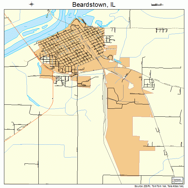 Beardstown, IL street map