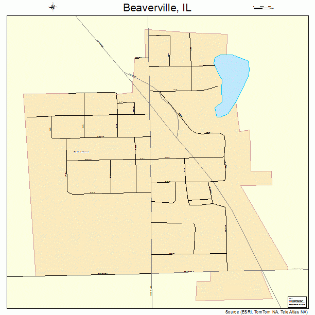 Beaverville, IL street map