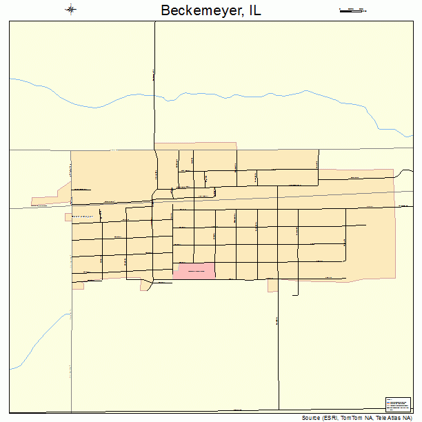 Beckemeyer, IL street map