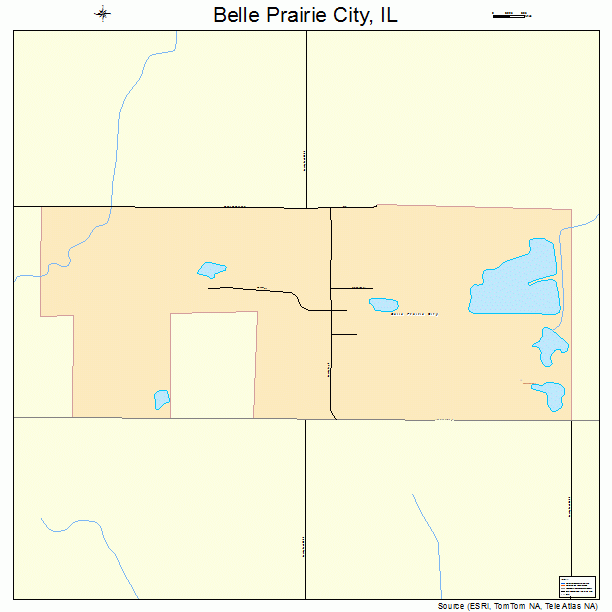 Belle Prairie City, IL street map