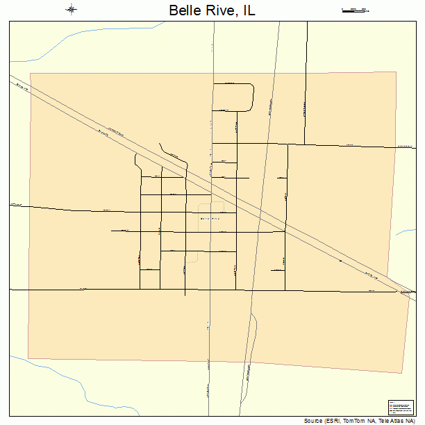 Belle Rive, IL street map