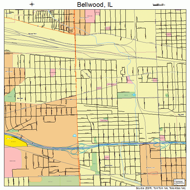 Bellwood, IL street map