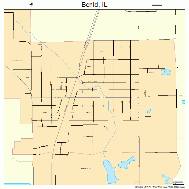 Benld, IL street map