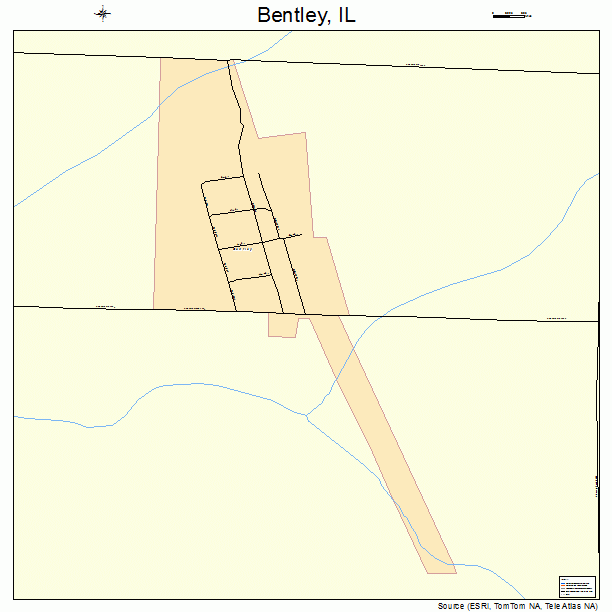 Bentley, IL street map