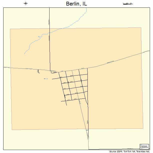 Berlin, IL street map