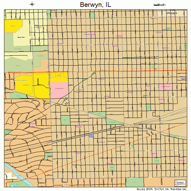 Berwyn, IL street map