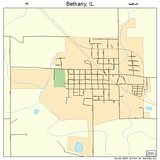 Bethany, IL street map