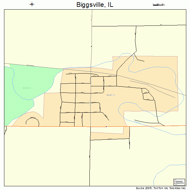 Biggsville, IL street map