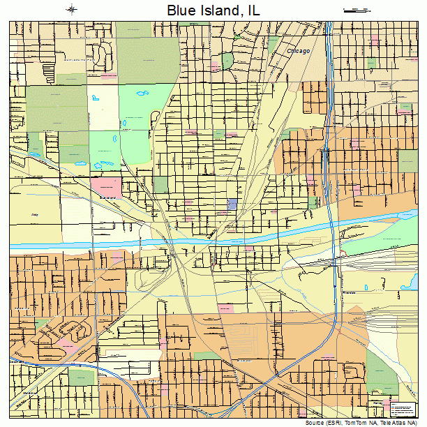 Blue Island, IL street map