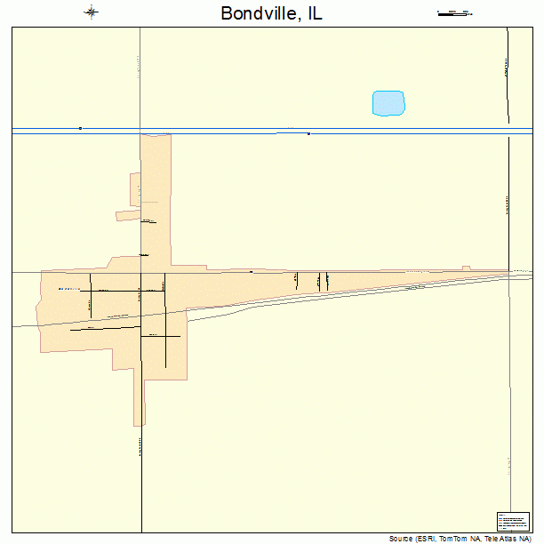 Bondville, IL street map